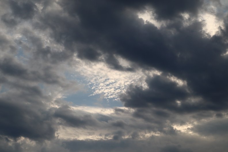 Sky Blue Dramatic Clouds 001