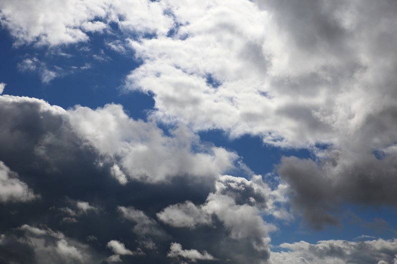 Sky Blue Dramatic Clouds 014