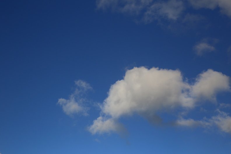 Sky Blue White Clouds 016