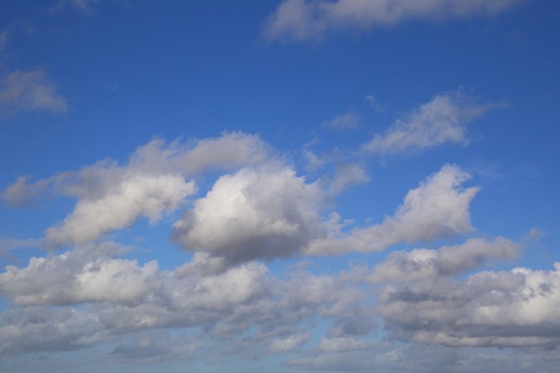 Sky Blue White Clouds 019